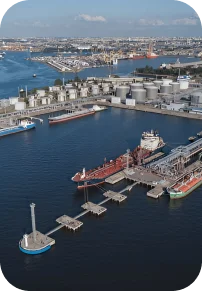 Container terminal serving Saint Petersburg, Russia